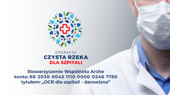 Operacja Rzeka 2020 odwołana. Rusza zbiórka Operacja Rzeka dla Szpitali LIFESTYLE, Zdrowie - Operacja Rzeka 2020 została odwołana z powodu pandemii koronawirusa. Organizatorzy na tydzień (1-8 kwietnia) uruchamiają zbiórkę "Operacja Rzeka dla Szpitali", z której dochód zostanie przekazany na zakup potrzebnych środków ochronnych w lokalnych szpitalach.